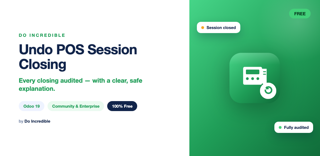 Undo POS Session Closing