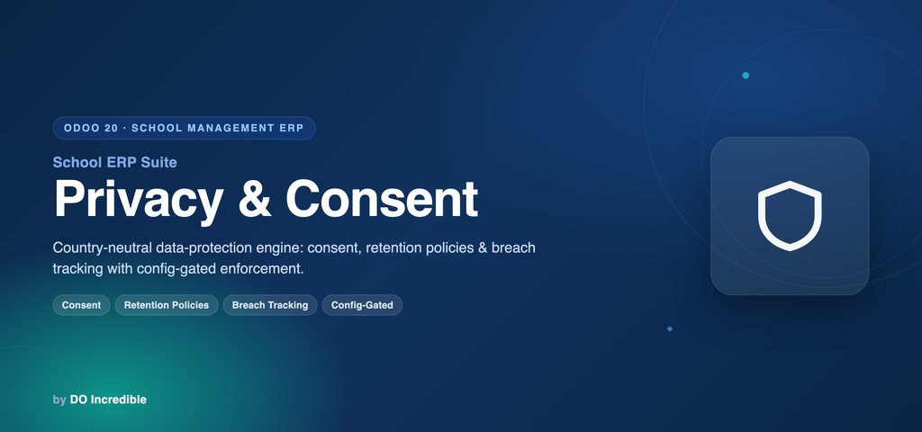 School ERP — Privacy & Consent