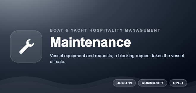 Boat & Yacht Hospitality Management - Maintenance