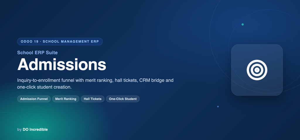 [do_school_admission-19.0] School ERP — Admissions