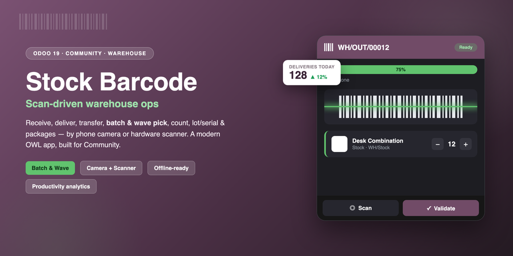 Stock Barcode Scanning with Camera