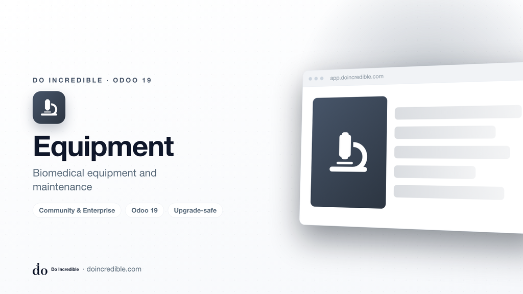 [do_hospital_equipment-19.0] Hospital Management - Equipment