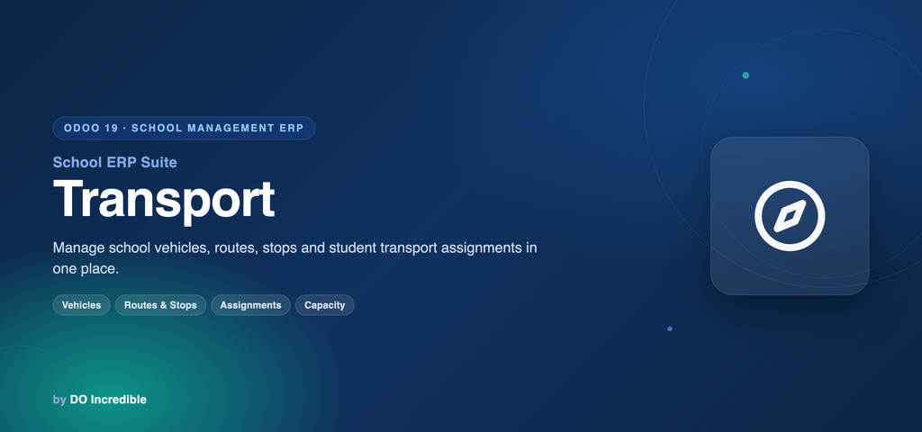 [do_school_transport-19.0] School ERP — Transport