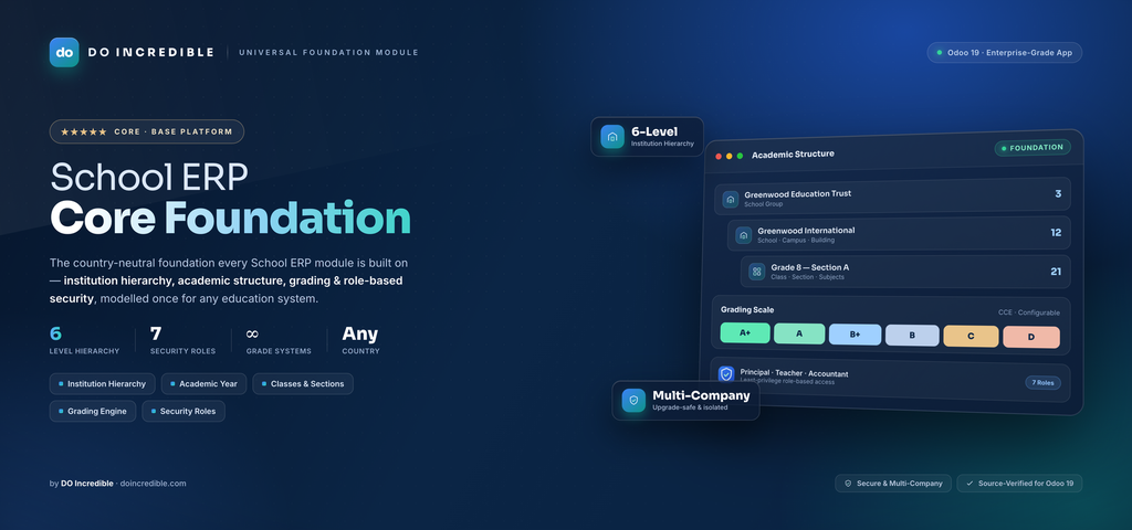 [do_school_core-19.0] School ERP — Core