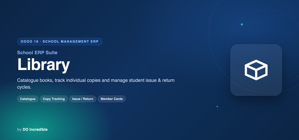 [do_school_library-19.0] School ERP — Library