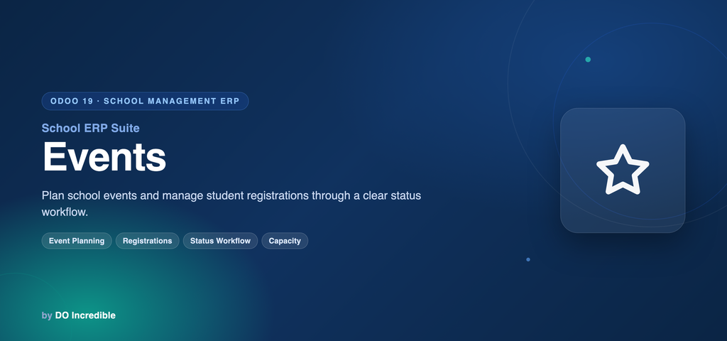 [do_school_event-19.0] School ERP — Events