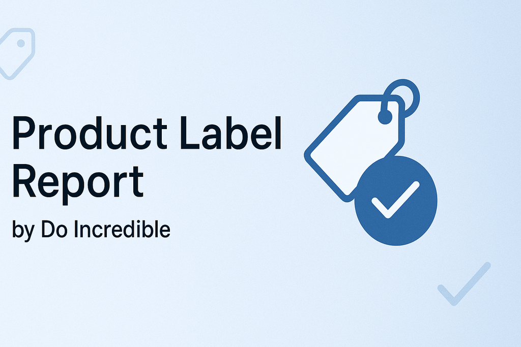 Product Label Report
