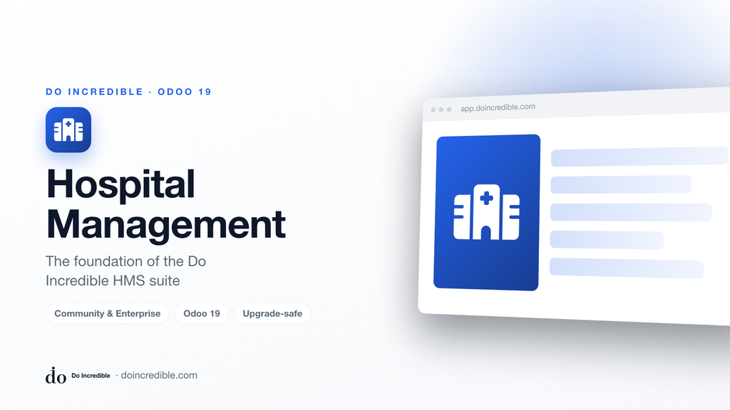 [do_hospital_base-19.0] Hospital Management - Base