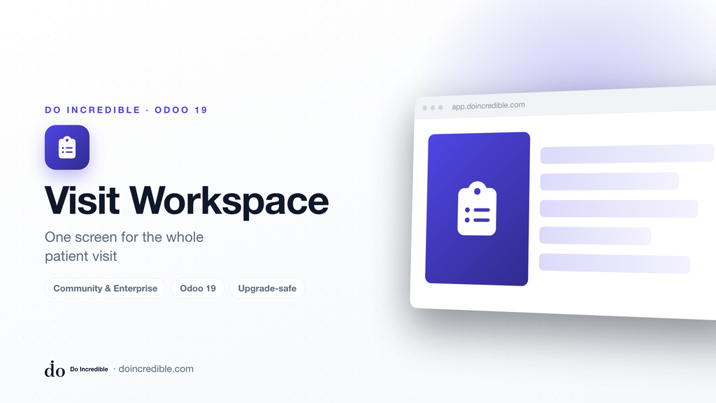 [do_hospital_workspace-19.0] Hospital Management - Patient Visit Workspace