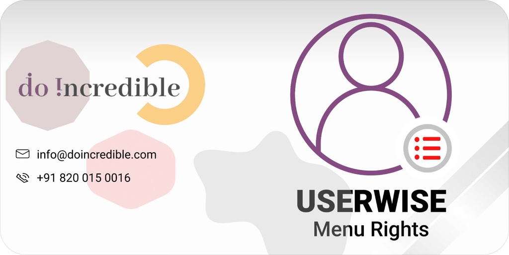 [do_userwise_menu_rights-19.0] Do UserWise Menu Rights (19.0)
