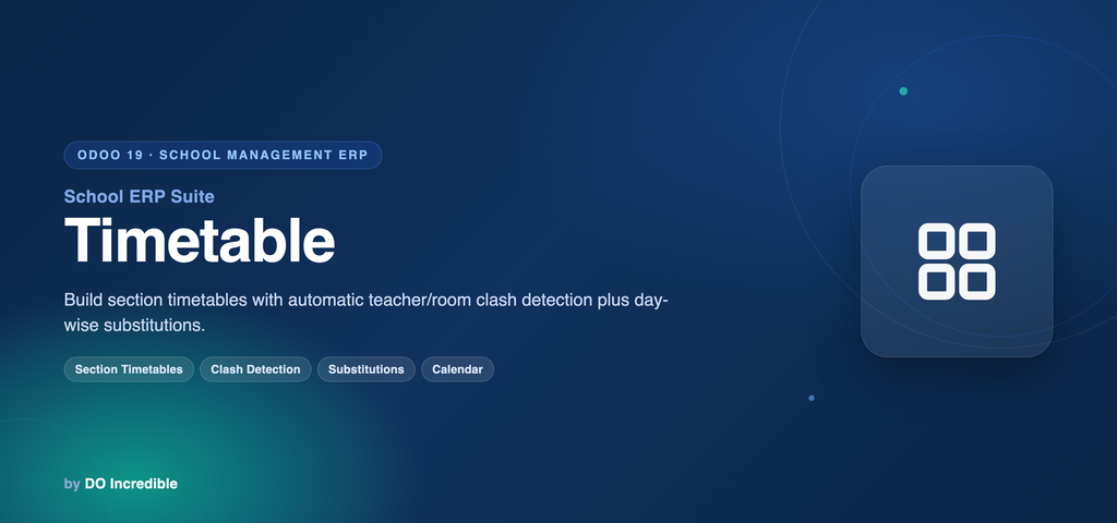 [do_school_timetable-19.0] School ERP — Timetable