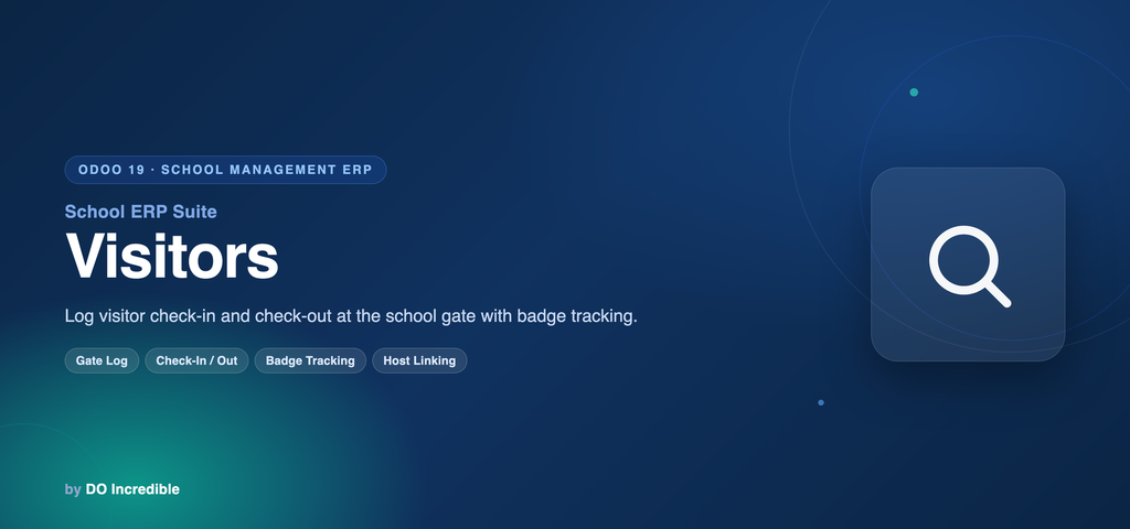 [do_school_visitor-19.0] School ERP — Visitors