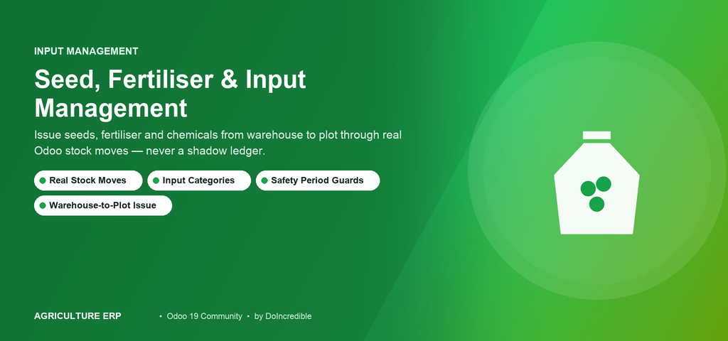 [do_farm_input-19.0] Farm Inputs & Input Issue
