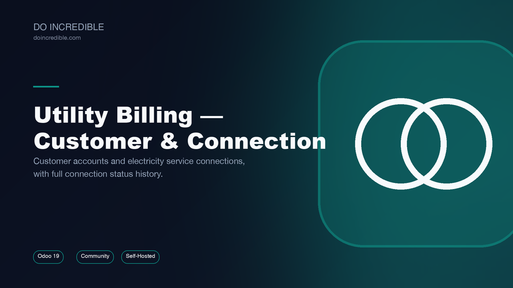 [do_utility_customer-19.0] Utility Billing - Customer & Connection