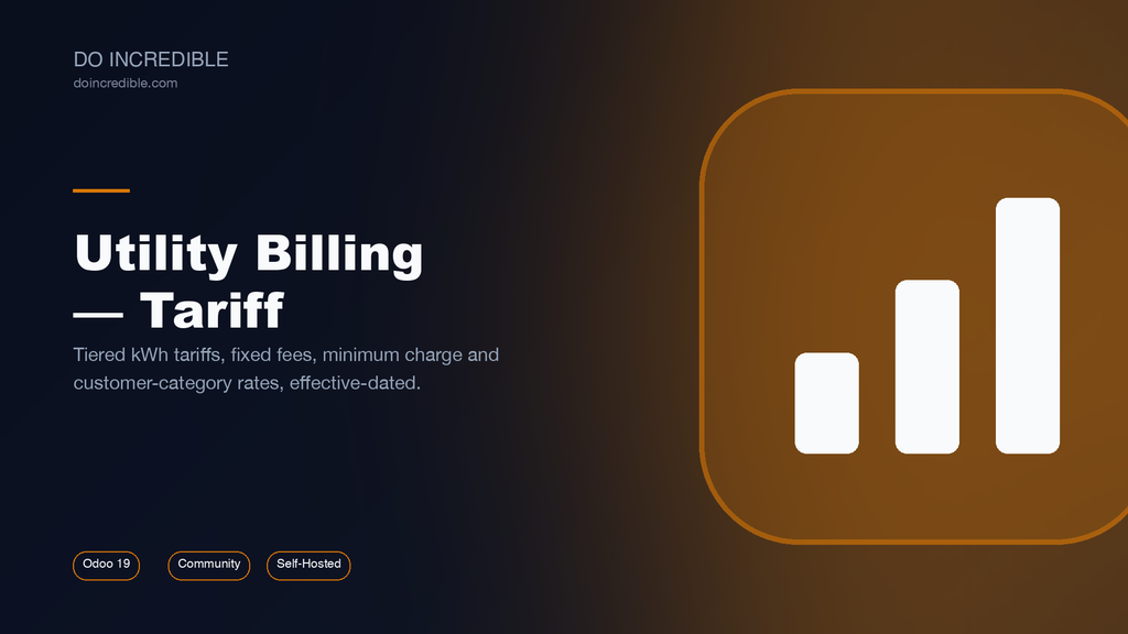 [do_utility_tariff-19.0] Utility Billing - Tariff