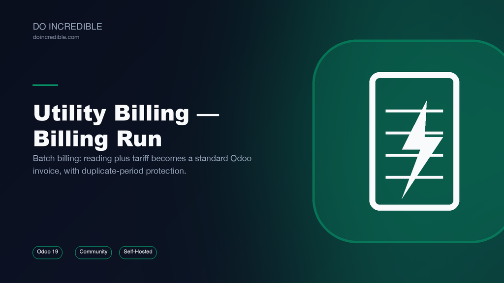[do_utility_billing-19.0] Utility Billing - Billing Run