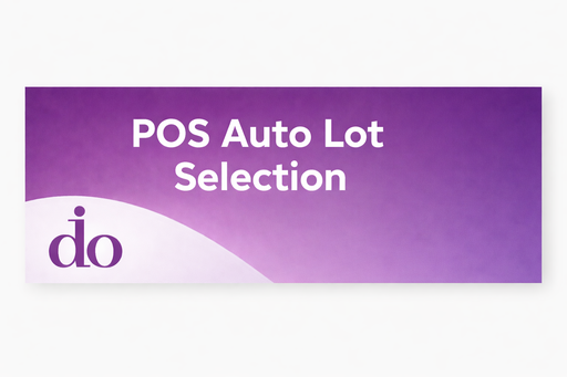 POS Auto Lot/Serial Selection