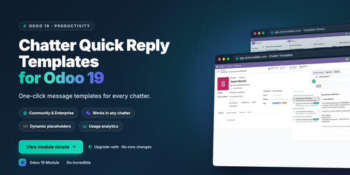 Chatter Quick Reply Templates
