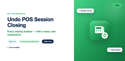 Undo POS Session Closing