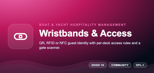 Boat & Yacht Hospitality Management - Wristbands & Access Control