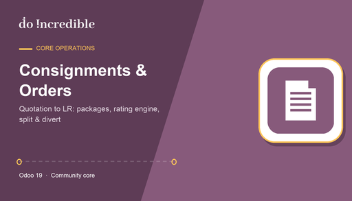 Transport Management Consignments & Orders