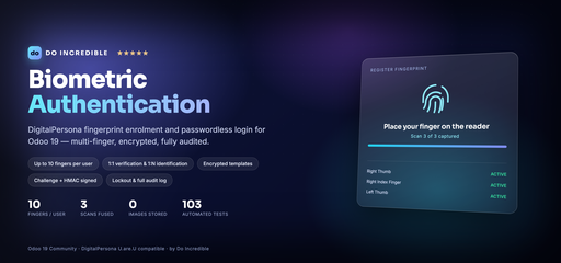 Biometric Authentication (DigitalPersona)